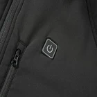 Coat Unisex Black Smart Down Coat Windproof Heating Jacket For Outdoor