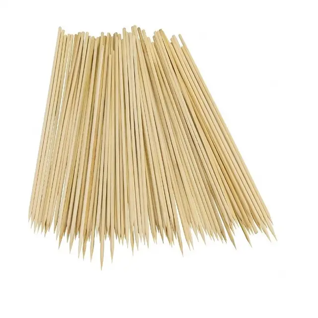 Wholesale Bamboo Sticks BBQ Skewers Round Bamboo Sticks