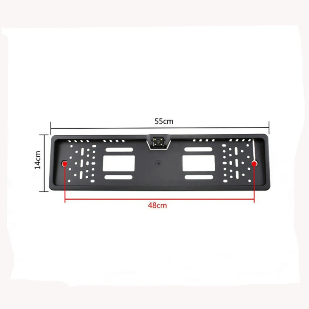 Car Number Plate Frame HD Waterproof EU Number Plate Car Rear View Reverse/reversing Parking Backup Camera Universal IP 68 5V 6M details