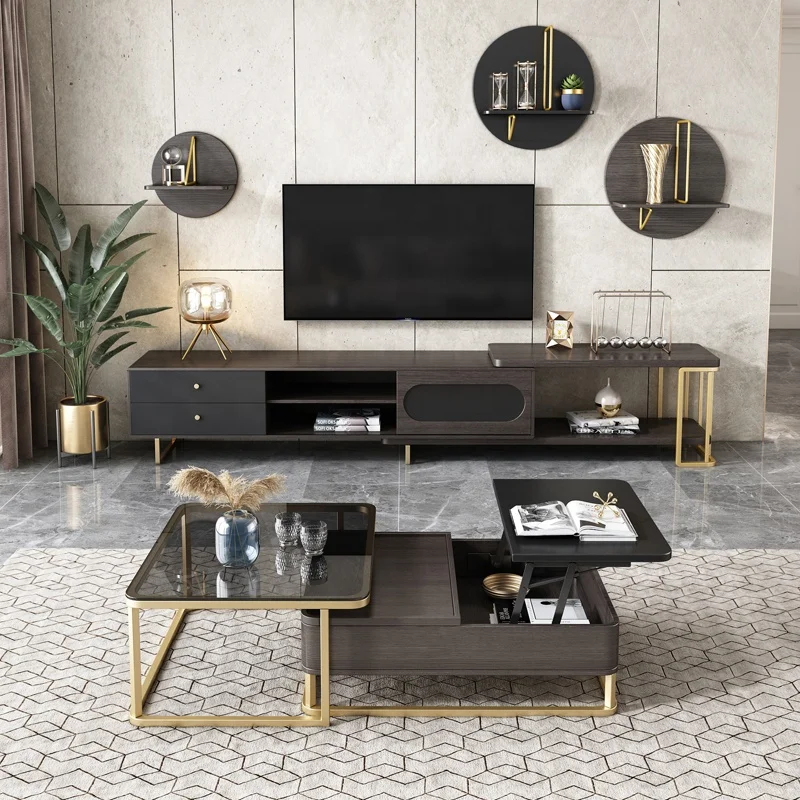 Apartment  furniture MDF design furniture living room cabinet tv unit designs