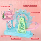 Toy Train Electric Train 2020 KS Battery Wheel Amusement Park Toy Train Set Track Lighting Music Electric Track Toy