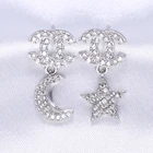 Designer Jewelry Hot Sale 925 Sterling Silver Famous Brand Designer Earrings Bling Jewelry For Women 2021