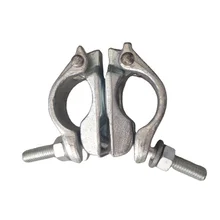 High Load Capacity Double Coupler Forged Clamp Great Price Steel/Q235 Material Pressed Scaffold Ladder Part Scaffold Couplers