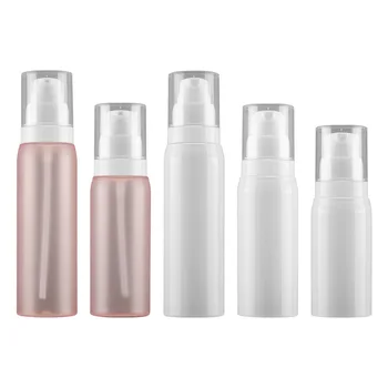 High quality empty pet white plastic bottle with spray/lotion pump for packaging