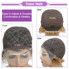 Pixie Cut Human Hair Wigs For Black Women Jerry Curl Short Lace Wig Pixie Cut Short Hair Wig