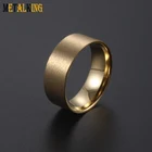 Gold Ring Wholesale 8mm Gold/Rose Gold Tungsten Carbide Blank Ring Cores Customized Accepted