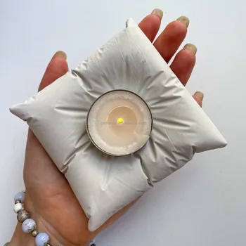 Pillow candle holder Resin craft ornament  decorative pillow-shaped candle holder for home decor