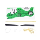 Children's Green Factory Sale Rubber Children's Green Belt Powered Helicopter Model