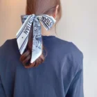 Scarf CTWSWU Wholesale Fashion Print Small Hair Band Foulard Hand Kerchief Women Silk Scarf