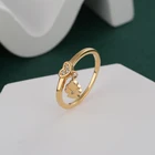 Rings Rings 2022 Cute Design Boys Girls Rings 18k Gold Plated Jewelry Heart Rings For Girls