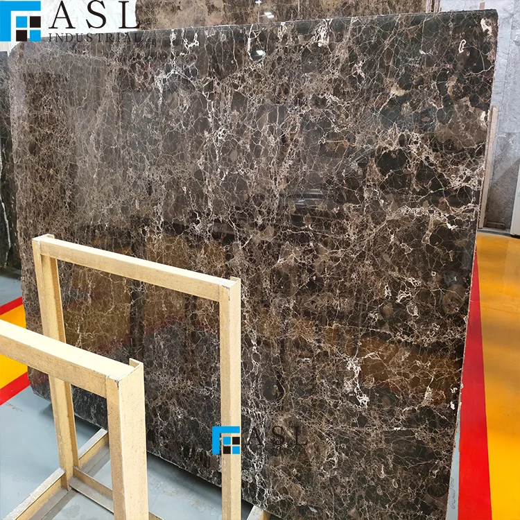 Factory direct low price china brown marble dark emperador brecha maron french mystic brown marble stone bangladeshi