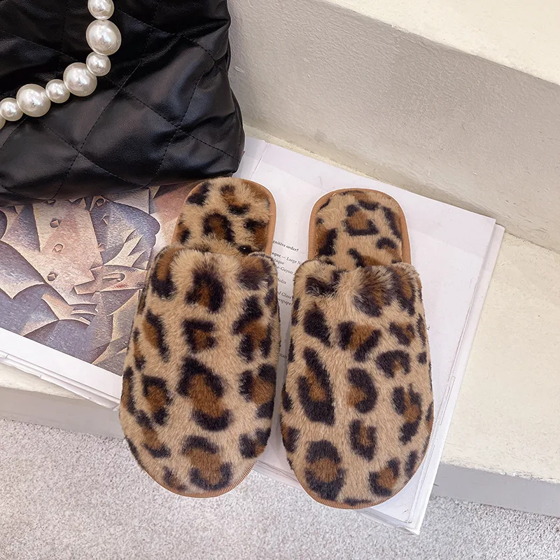 cheetah print house shoes