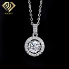 S Jewelry Valentine S Gift Jewelry Round Moissanite Gold Pendants