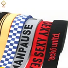 Jacquard Belt Customized Designs Letter Jacquard Underwear Elastic Band Or For Boxer Shorts Waistband Belt
