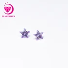 Cubic Zirconia Loose CZ Stone Five-Pointed Star Cut Lavender Color Cubic Zirconia Stones Price For Sale