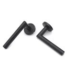 Lever Black Door Handle Brushed Stainless Steel Interior Bedroom Matt Black Door Lever Handle