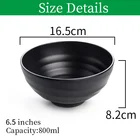 Bowl LBW065S Guaranteed Quality 200g Gloss Antislip Melamine Black Custom Rice Soup Bowl Small For Home Hotel