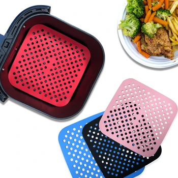 Silicone Air Fryer Spacer Silicone Steamer Plate Air Fryer Silicone Baking Accessories Mat Kitchen Tools