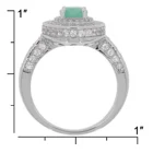 Ring Latest 2021 Primary Stone Natural Gemstone Dainty Emerald Jewelry 925 Sterling Silver Wedding Women Ring