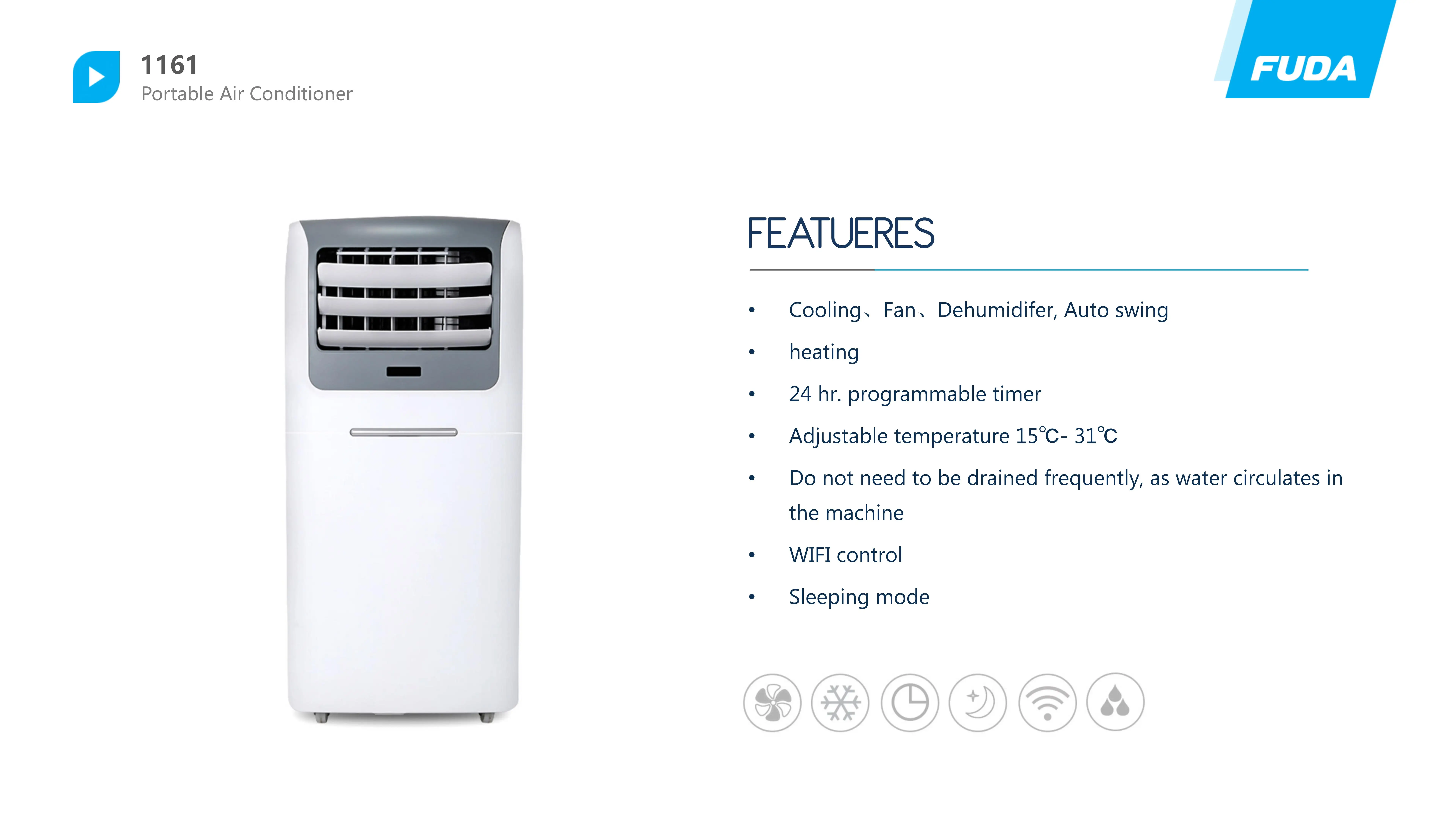 Portable Air Conditioner, 9000BTU, 220 - detail 2