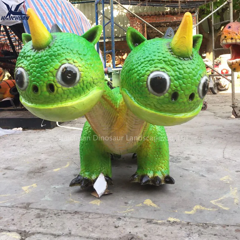 product haichuan 12v2 battery operated animal dinosaur shaped rides shopping mall kids car-2