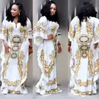 Women 2021 Plus Size Printed Abaya African Ladies Women Style Popular Fashion Printing