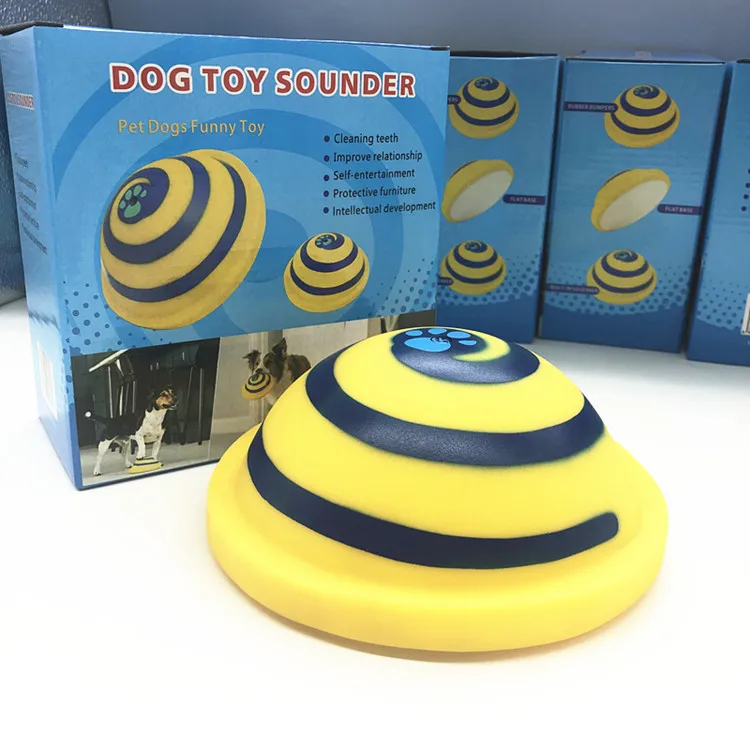 indoor gliding squeaky dog toy