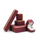 Jewelry Velvet Jewellery Boxes Packaging Softly Ribbon Jewelry Velvet Storage Box Custom Logo Ring Box