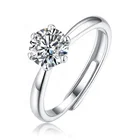 Gold Ring Diamond HMOIS Gold Ring Diamond Customized 18k Plated Gold Round Unique Moissanite Heart Ring
