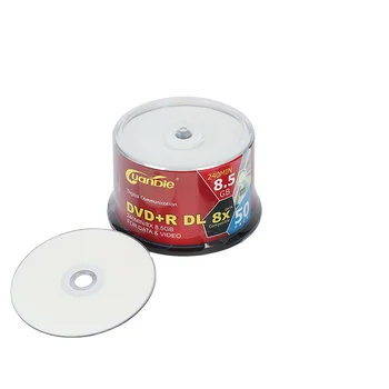 White Inkjet Printable Blank Dvd R Double Layer Dvd Dl 8 5gb Movies