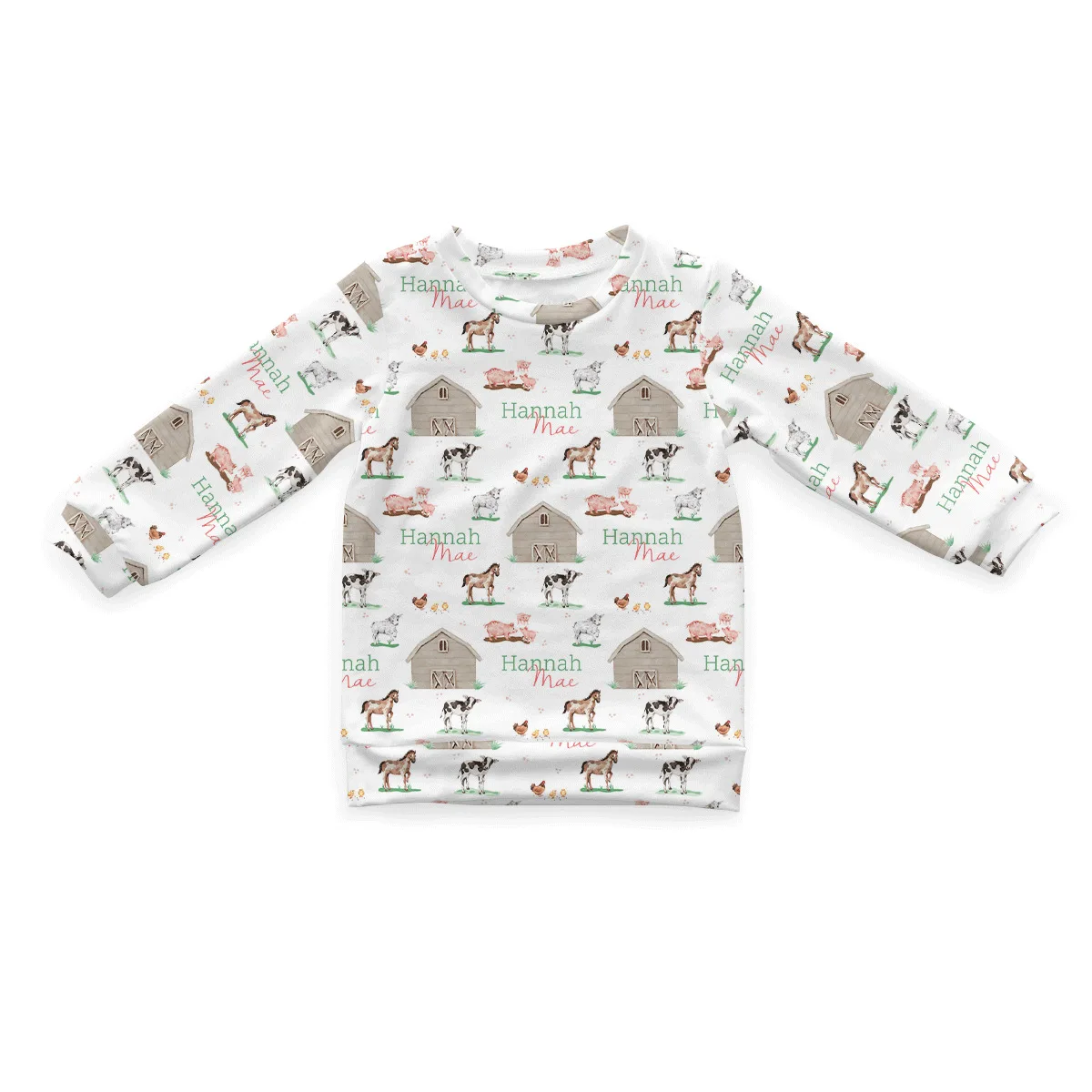 Custom Baby Boys Girls Pajama Set Personalized Printed Pajamas Kids Cute Toddler Snug fit Pattern Design Sleepwear