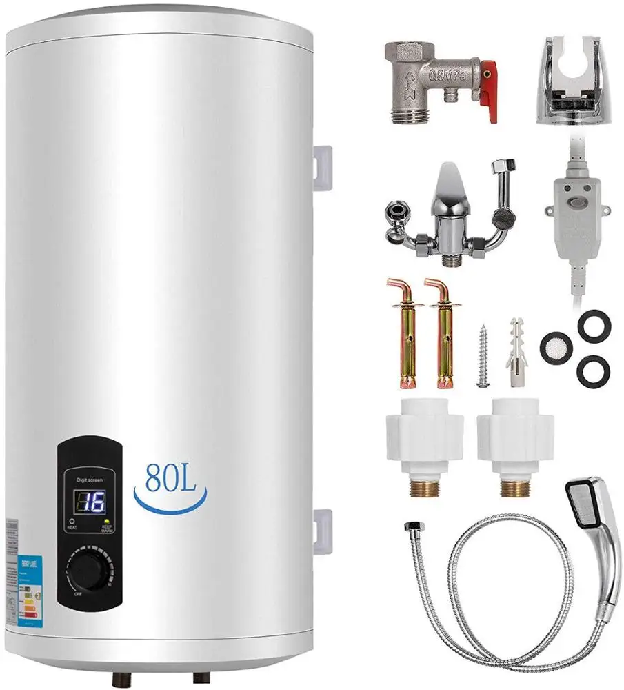 2kw 80l Electric Hot Water Heater Boiler Cylinder Tank Storage Water