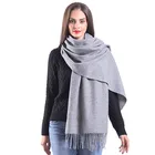 Kaschmir Cashmere Scarf Wholesale Inner Mongolia Solid 100% Cashmere Scarf Pashmina Kaschmir Shawl