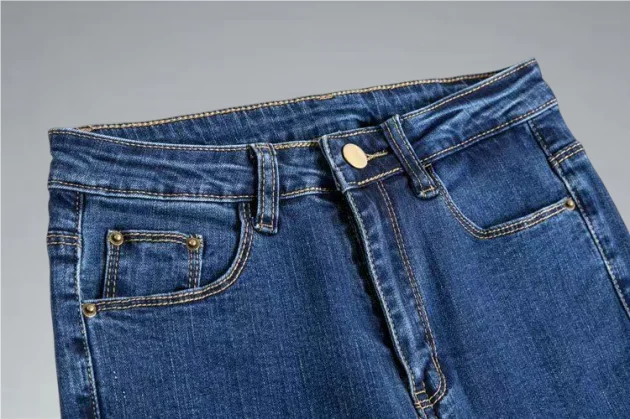 Custom European Fashion Female Denim Pants 3 Color Women High Waist Skinny Jeans supplier