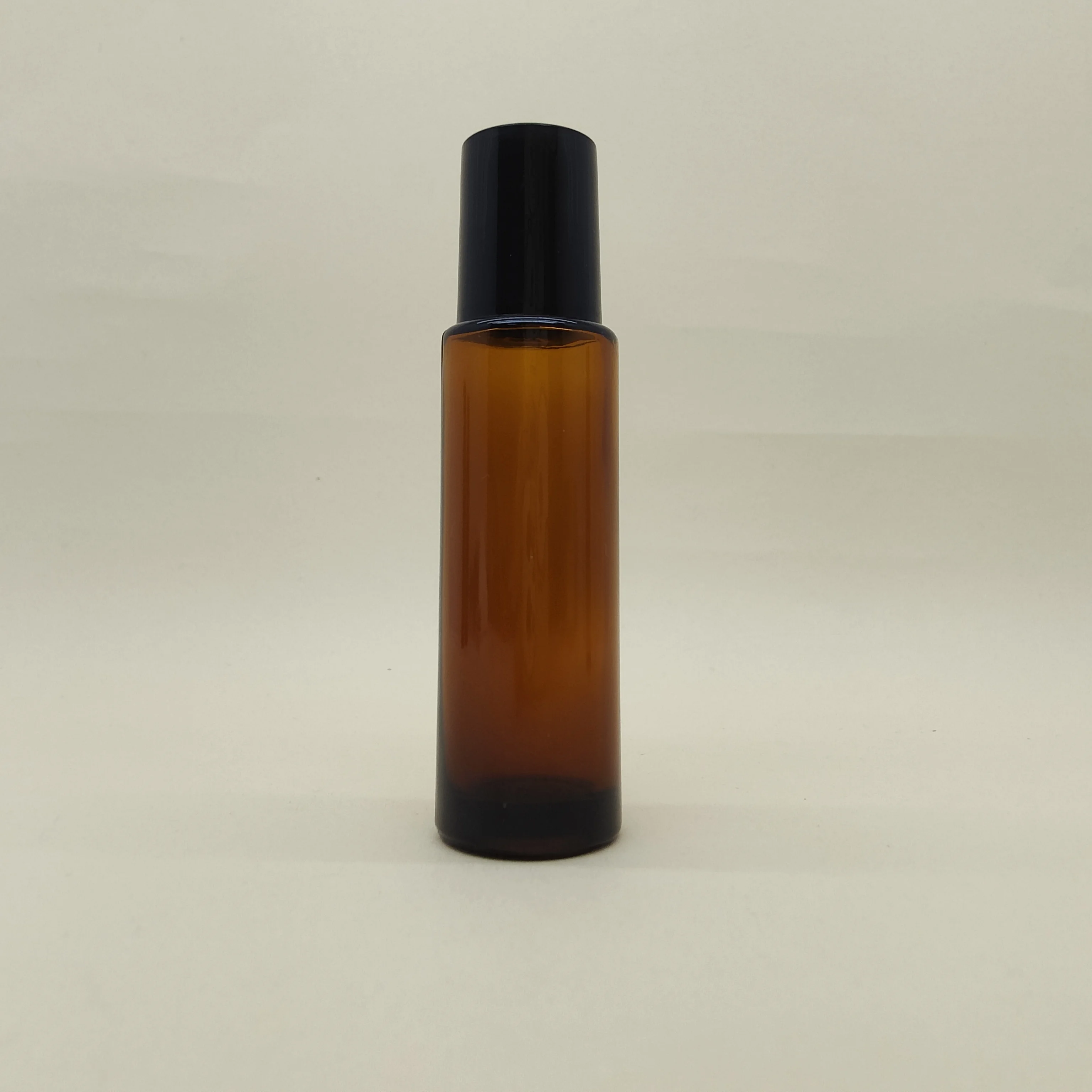 product 15ml hot sale empty brown essential oil bottle roller glass bottle with black pp lid glass perfume bottle-26