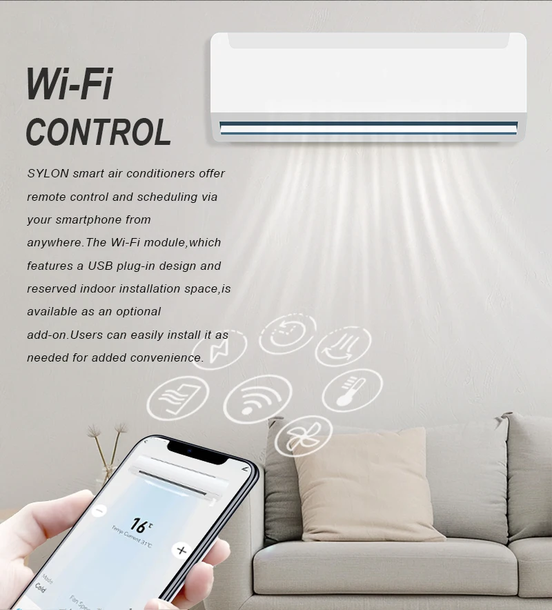 Wall Split Air Conditioner, T3, 110-120V, 8001-10000 - detail 18