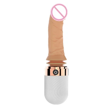 Automatic Rotation Stretching Heating Female Vibrator Stimulate Clitoris G-Spot Silicone Dildo For Women
