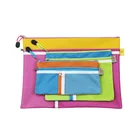 High Case Custom Wholesale High Capacity Zipper Pencil Bag A4 A5 Zipper Bag Waterproof Portfolio Of 3 Zipper Pencil Case