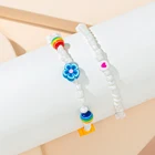 Latest Design Best Selling Products Handmade Bead Plastic Polymer Clay Beads Cut Kids Bracelet