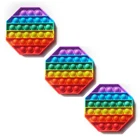 Set Among Us Tie Dye Glow In The Dark Pack Large Pop It Set Bubble Fidget Toy