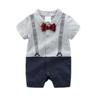Baby Clothes Summer Style Powered Baby Boy Clothing Newborn Infant Short Sleeve Clothes Factory