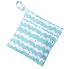 Bag Diaper Reusable Waterproof 2 Pocket Nappy Bag Customized Size Wet And Dry Cloth Diaper Bag