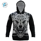 Black Blank Hooded Hoodies Hoodie Pure Custom Printing Black Blank Wolf Mens Hooded Sweatshirt Pullover Hoodies For Gym