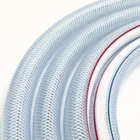 Braided Pvc Steel Pvc Pvc Braided Hose 3/4" Clear Braided Reinforced PVC Pipe Food Grade Steel Wire Hose