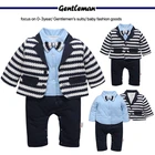 Clothes Baby Winter Popular Boys Thicken Coat Winter Clothes One-piece Gentleman Romper Boy Baby Suit