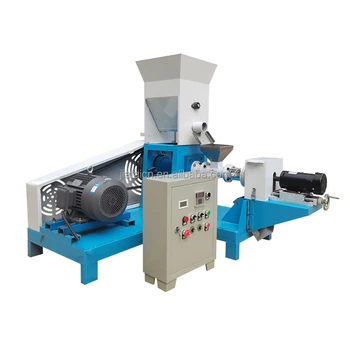 Commercial Floating Fish Feed Pellet Machine High Productivity Dry Type Pet Feed Extruder Machine Screw Extruder Fish Feed