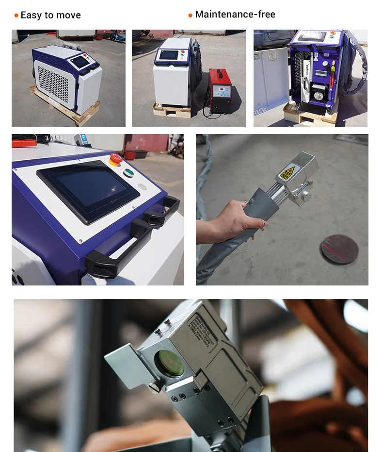 1500w Pulse Fiber Laser Cleaning Classic Car Repair Rust Removal Pipe Portable Laser Cleaning Machine 4 in 1