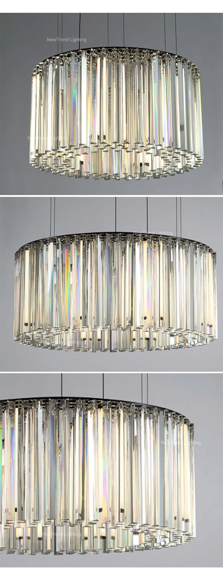 CPL-253 Luxury Indoor Decoration Chandelier Wedding Party Living Room Dining Room Villa Crystal LED Pendant Light supplier