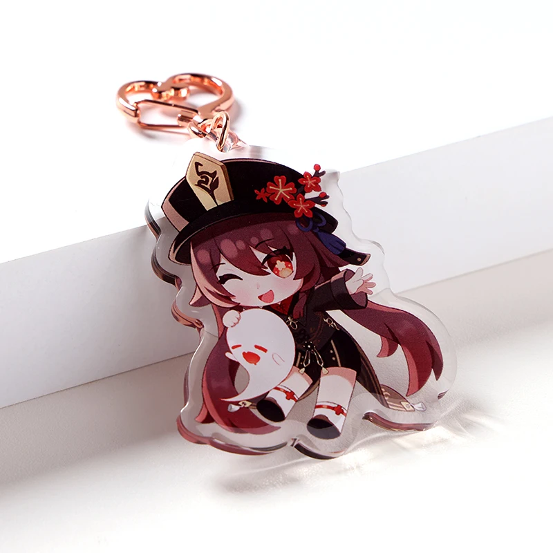 Wholesale Custom Printed Keychain Custom Cute Acrylic Charm UV Printing Plastic Key Chains details