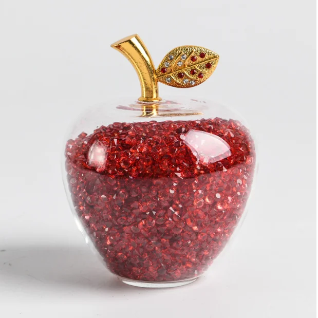 fashion 50mm different colors diamond inside crystal glass paper